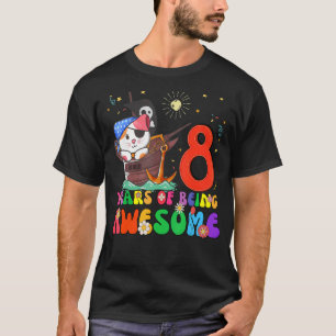 T-shirt Enfants 8 ans Ados 8e anniversaire garçon fille Aw