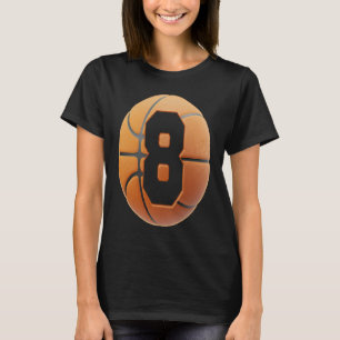 T-shirt Enfants 8 ans Anniversaire Garçons basketball 8e n