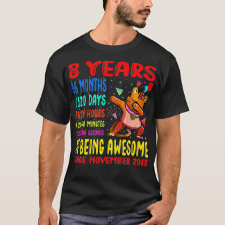 T-shirt Enfants 8 ans d'être génial 8e anniversaire Enfant