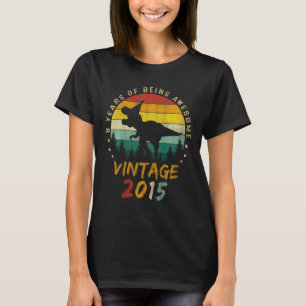 T-shirt Enfants 8 ans Dinosaur Awesome depuis 2015 8th Bi