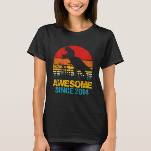 T-shirt Enfants 8 ans Dinosaure Awesome depuis 2014 8e Bi