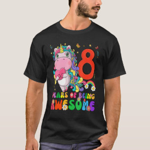 T-shirt Enfants 8 ans Filles Ados Unicorn 8e anniversaire
