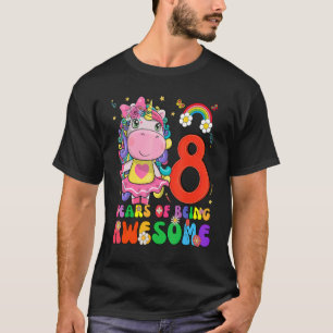 T-shirt Enfants 8 ans Filles Ados Unicorn 8e anniversaire