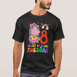 T-shirt Enfants 8 ans Filles Ados Unicorn 8e anniversaire