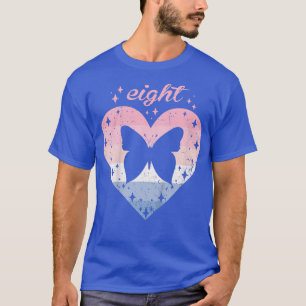 T-shirt Enfants 8 ans Mignonne papillon Anniversaire Fille