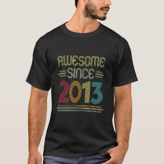 T-shirt Enfants 8E Anniversaire Cadeau Awesome Depuis 2013