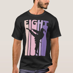 T-shirt Enfants 8e anniversaire Cadeau Karate Retro Taekwo