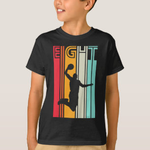 T-shirt Enfants 8e anniversaire de basket-ball Lover cadea