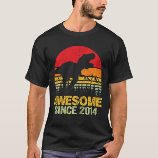 T-shirt Enfants 8e anniversaire Dinosaur Trex stupéfiant d