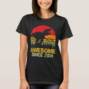 T-shirt Enfants 8e anniversaire Dinosaur Trex stupéfiant d