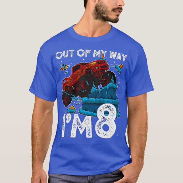 T-shirt Enfants 8e anniversaire Garçon Monster Camion De M (Devant)