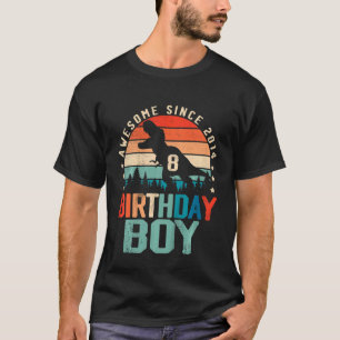 T-shirt Enfants 8e anniversaire Garçon stupéfiant depuis 2