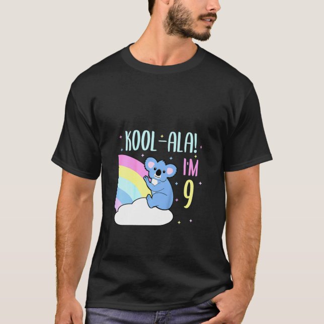 T-shirt Enfants 9 ans 9e anniversaire Koala Ours Anniversa (Devant)