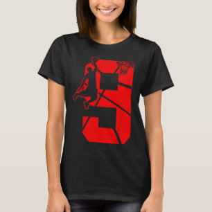 T-shirt Enfants 9 ans 9ème Bysketbyll Anniversaire