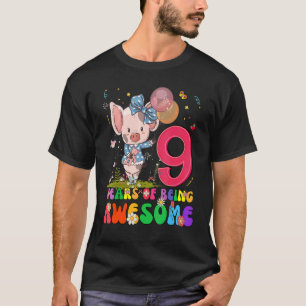 T-shirt Enfants 9 Ans Ados 9e Anniversaire Garçons Filles