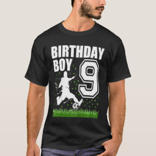 T-shirt Enfants 9 ans Football Anniversaire Thème 9ème F