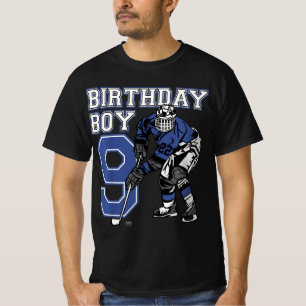 T-shirt Enfants 9 ans Hockey sur glace thème Anniversaire 