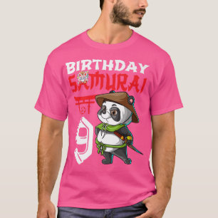T-shirt Enfants 9 ans Kawaii Panda Japonais 9e anniversair