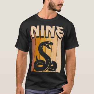 T-shirt Enfants 9 ans Snake Anniversaire Garçon Fille 9e a