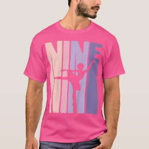 T-shirt Enfants 9E Anniversaire Danseuse De Ballet Cadeau
