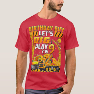 T-shirt Enfants 9e anniversaire de la fête de construction