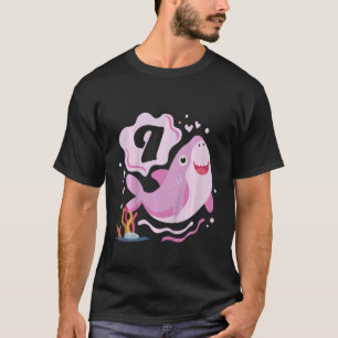 T-shirt Enfants 9e anniversaire filles requin 9 ans Old Oc