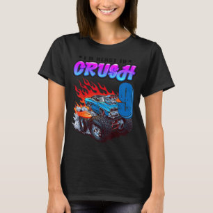T-shirt Enfants 9e anniversaire Garçon Blaze voiture 9 ans