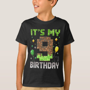 T-shirt Enfants 9e anniversaire joueur Pixel 9 ans vidéo G