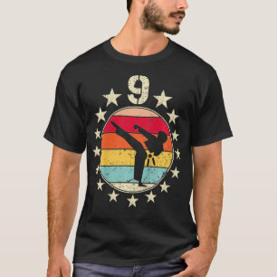 T-shirt Enfants 9e anniversaire Karaté Neuvième 9 ans Anni