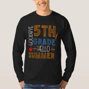 T-shirt Enfants Adieu 5e année Bonjour Été 5e année Gr