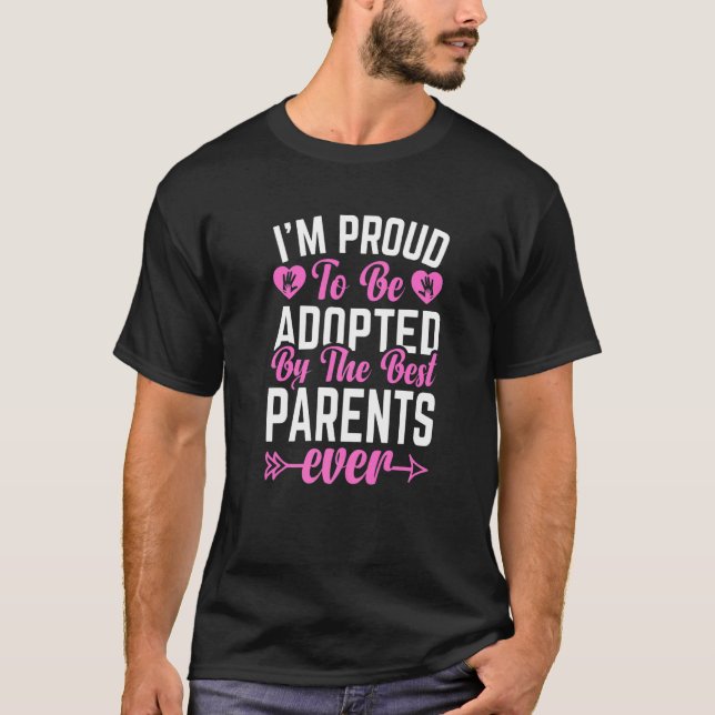 T-shirt Enfants adoptifs, paroles de l'adoption et adoptio (Devant)