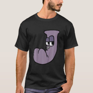T-shirt Enfants Alphabet lore J cool méchant Lettre Alphab