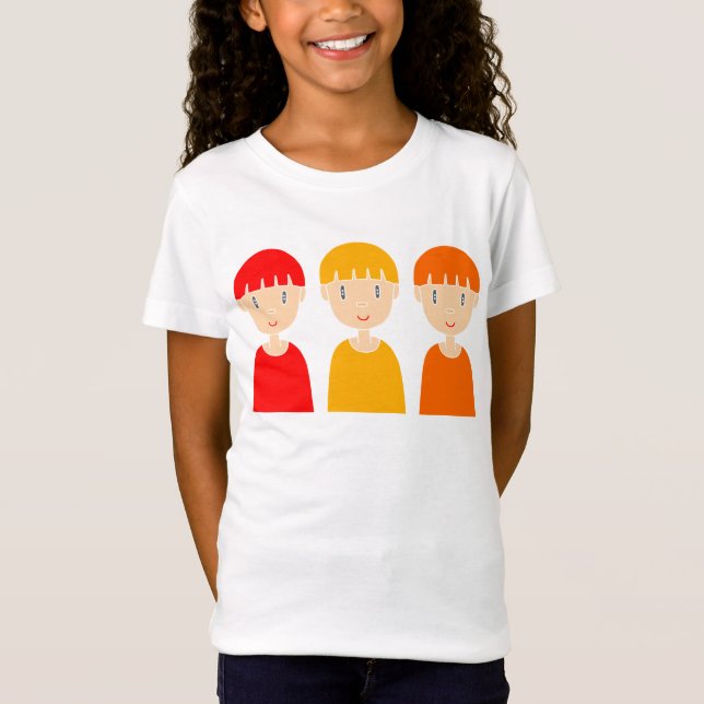 T-Shirt Enfants amusants de style pop. (Devant)