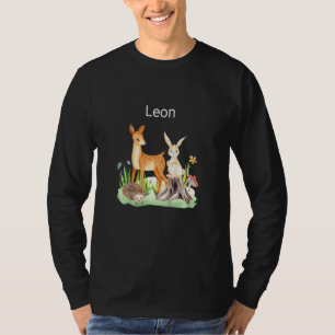 T-shirt Enfants Animal cerf lapin hérisson Leon