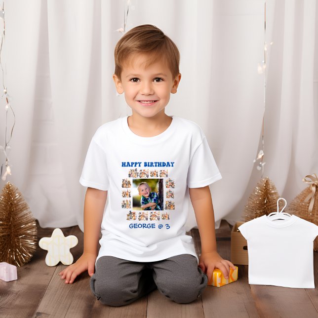 T-shirt Enfants Animaux de fête Thème Photo personnalisée  (Créateur téléchargé)