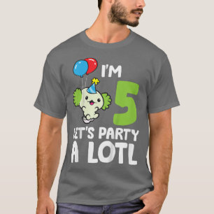 T-shirt Enfants Aolotl 5e Anniversaire Aolotl Im 5 Lets Pa