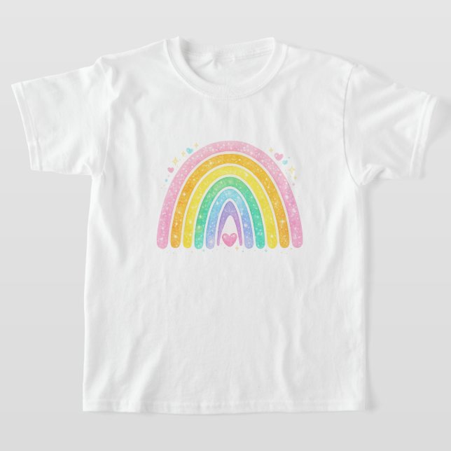 T-shirt Enfants Arc-en-Ciel Mignon (Poser)