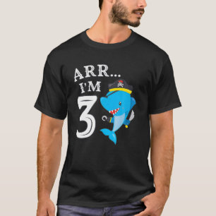 T-shirt Enfants ARR I'm 3 Anniversaire Pirate I 3ème Anniv