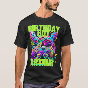 T-shirt Enfants Arthur Birthday Boy Vidéo Jeu Anniversaire