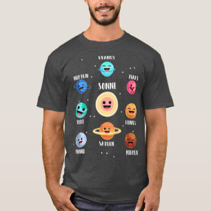 T-shirt Enfants Astronaut Planètes spatiales Galaxy Espace