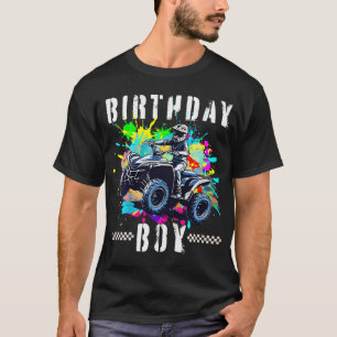 T-shirt Enfants Atv Anniversaire Garçon 4 Roue Quad Atv An