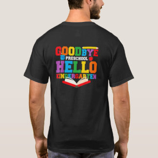 T-shirt Enfants au revoir préscolaire Bonjour maternelle E