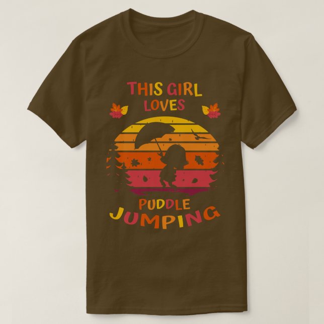 T-shirt Enfants AutomneCette Fille Aime La Poule JumpingAu (Design devant)