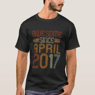 T-shirt Enfants Awesome depuis Avril 2017 Garçons Filles V