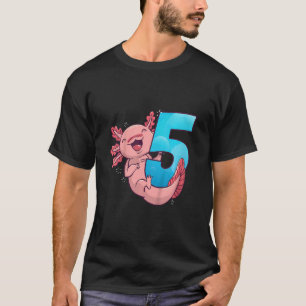 T-shirt Enfants Axolotl 5e anniversaire Ich bin 5 garçons
