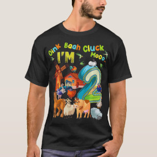 T-shirt Enfants Barnyard 2e anniversaire Animaux de ferme