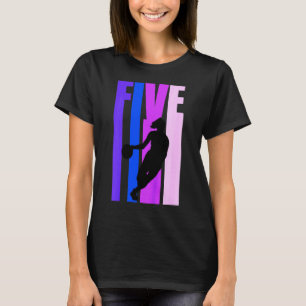 T-shirt Enfants Basketball 5e anniversaire Enfants Filles