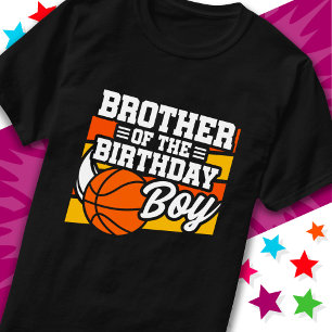 T-shirt Enfants Basketball Fête Frère du Garçon d'annivers
