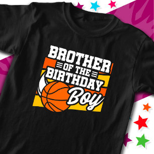 T-shirt Enfants Basketball Fête Frère du Garçon d'annivers