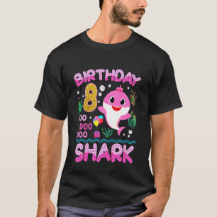 T-shirt Enfants Bébé Petit Requin 8 Anniversaire Garçon Fi